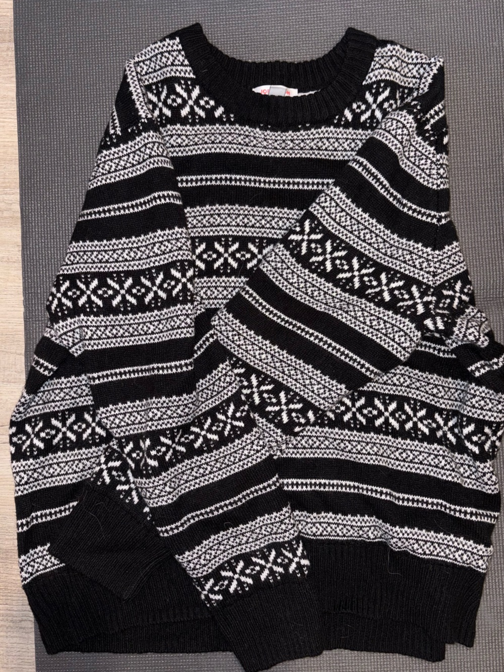 Patterned Knit Sweater